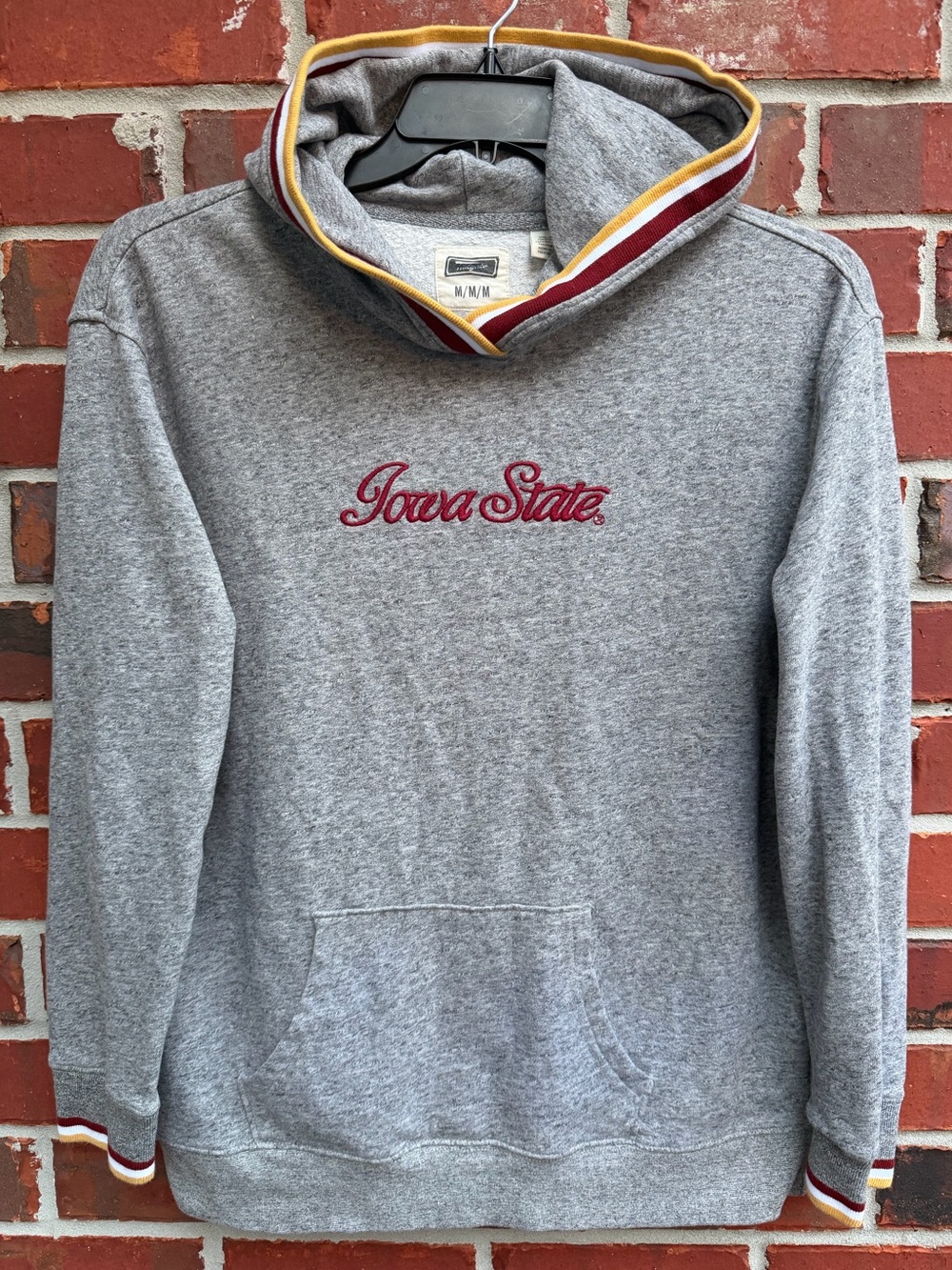 Tailgate Iowa State University Cyclones Unisex M Hooded Gray Sweatshirt P1